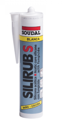 PACK SOUDAL 12UN SILICONA ACETICA BLANCA C/FUNGICIDA