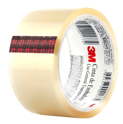 PACK 3M 12UN CINTA EMBALAJE 48MM X40 MT TRANSPARENTE #301