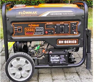 FLOWMAK GENERADOR GASOLINA 220V 3300W P/E GH3800E