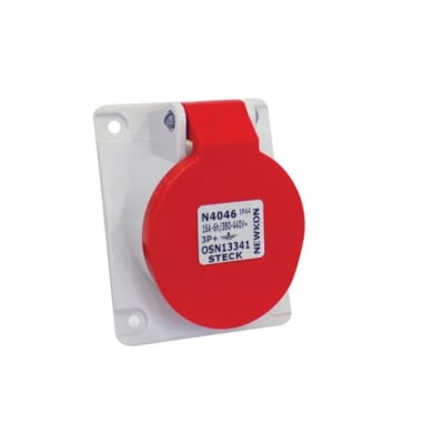 Enchufe industrial Hembra embutido 3P+N+T 32A Trifásico1