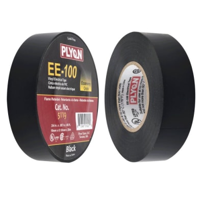 Cinta aisladora PVC 19mmx20Mts Negro
