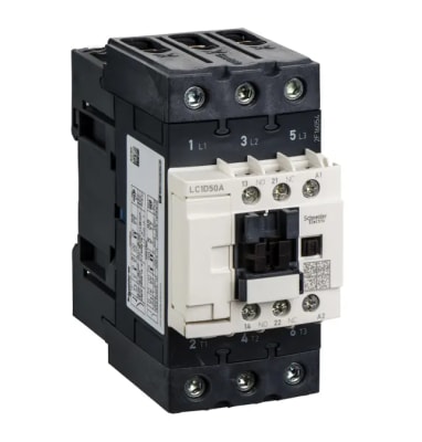 Contactor 3P 50A 30HP 22KW 220Vac 1NA+1NC SCHN