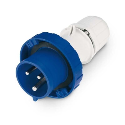 Enchufe Industrial Scame Macho 2p+t-Volante 220Vac 16A Monofasico