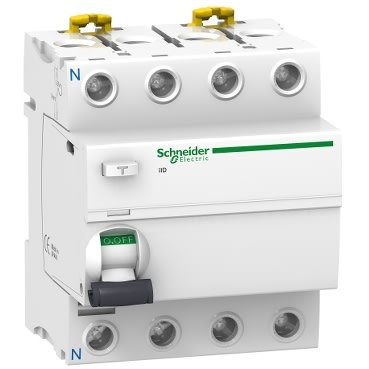 Interruptor Diferencial 4P Fijo Schneider 380Vac 40A 30ma Trifasico