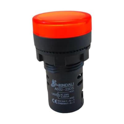 Piloto Led 22mm Rojo 220V