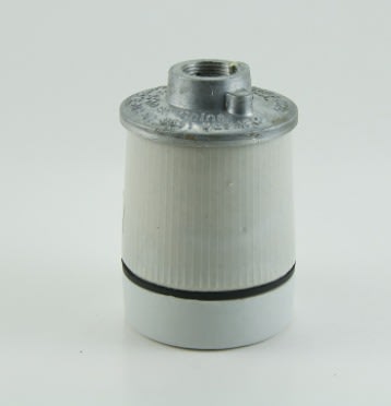 Portalampara Porcelana Intemperie S/Nip.Bronce E-272