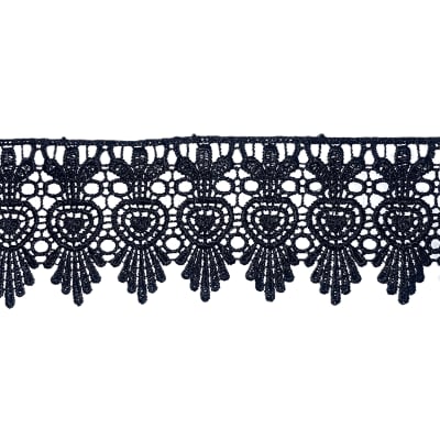 Blonda Macramé 0956 Negro 6.5cm 10yds2