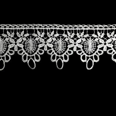 Blonda Macrame 0958 Blanca 7.5 cm 10 Yds2