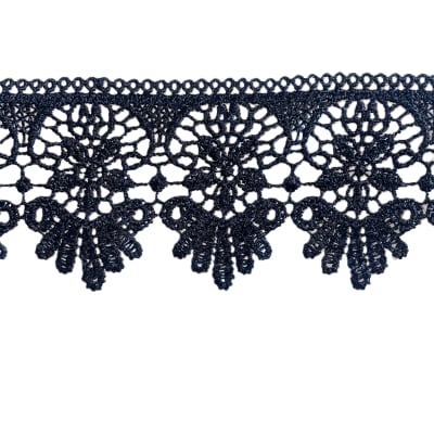 Blonda Macrame 0962 Negro 5.5cm 10 yds2