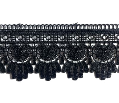 Blondas Macrame Negra 1069 5cm 10yds2