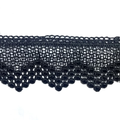 Blondas Macrame 1070 Negro 5cm 10yds1
