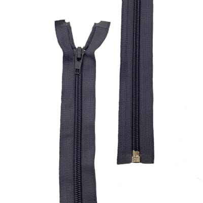 CIERRE NYLON #5 PLOMO OSCURO - 80 CM/25 PCS1
