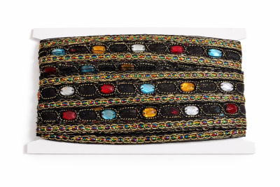 Adorno Especial Negro 45mm. Rollo 10yds.2