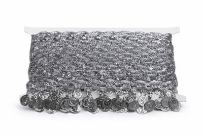 Adorno fantasía moneda plata 6152-0289C1