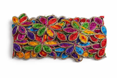 6371-0246 Adorno Flor Grande Colores 6.5cm 1metro1