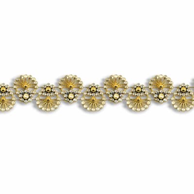 Adorno Fantasia Oro 30mm 5 yds1