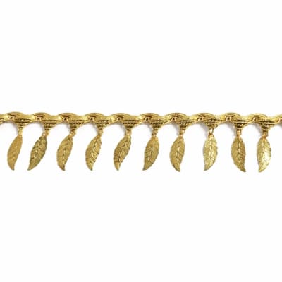 Adorno Fantasía Hoja Oro 5 cm 10 yardas1