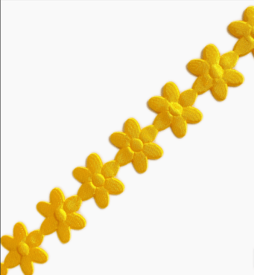 Flor Pétalos Amarillo Oro 20mm,10yds1