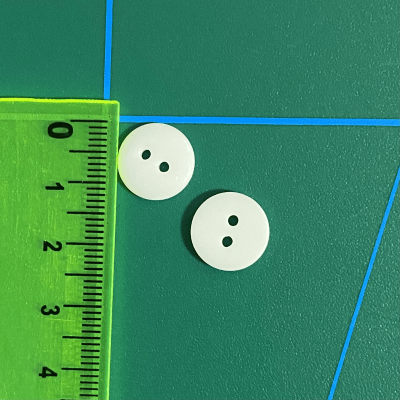 botón clásico (20 L-12 mm)144 unid. Blanco2