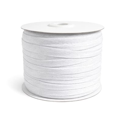 Cinta Espiga poliéster 15mm Blanco Rollo 50mts.2