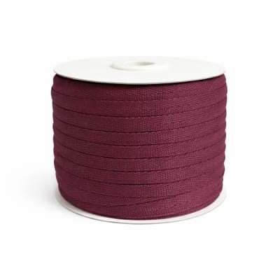 Cinta Espiga poliéster 15mm Burdeo Rollo 50mts.1