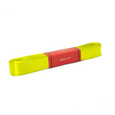 Cinta Raso Amarillo Fluor 15MM (100 Mts)1
