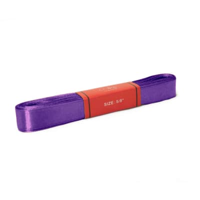 Cinta Raso Morado Claro 15MM (10 Mts) Paq. 10 UND 1