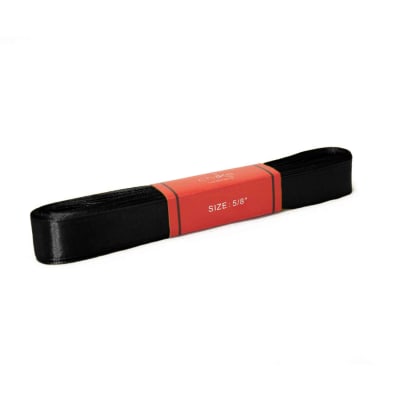 Cinta Raso Negro 15MM (10 Mts) Paq. 10 UND 1