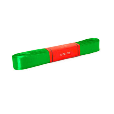 Cinta Raso Verde Cata 15MM (10 Mts) Paq. 10 UND 1