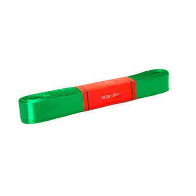 Cinta Raso Verde Navidad 15MM (10 Mts) Paq. 10 UND 1