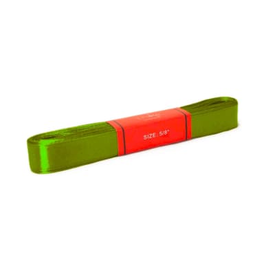 Cinta Raso Verde Pistacho 15MM (10 Mts) Paq. 10 UND 1
