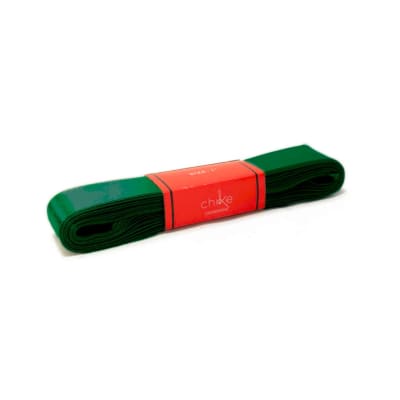 Cinta Raso Verde Botella 25MM (10 Mts) Paq. 5 UND 1