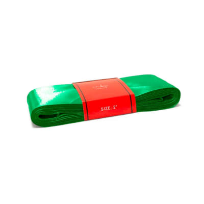 Cinta Raso Verde Navidad 50MM (10 Mts)1