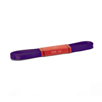 Cinta Raso Morado Oscuro 7MM (10 Mts) Paq. 10 UND 1