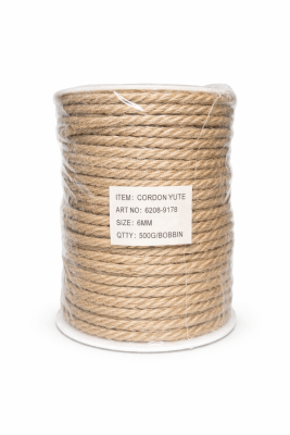 Cordón Yute Natural 5mm 50mts aprox.1