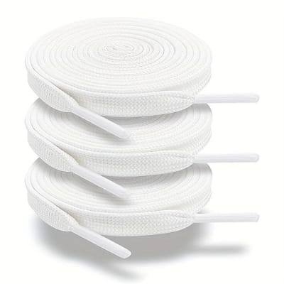 Cordon Zapatilla Plano Blanco 120 cm (und)1