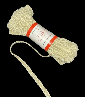 Pasamanería Trenza Chico 11MM - Color Crema1