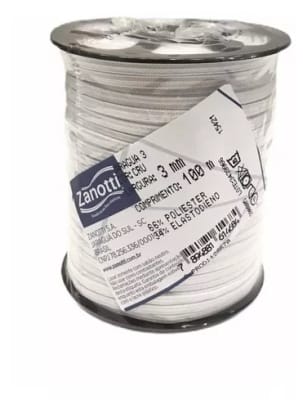 Elasticos blanco Zenit 100 mts 3 mm1