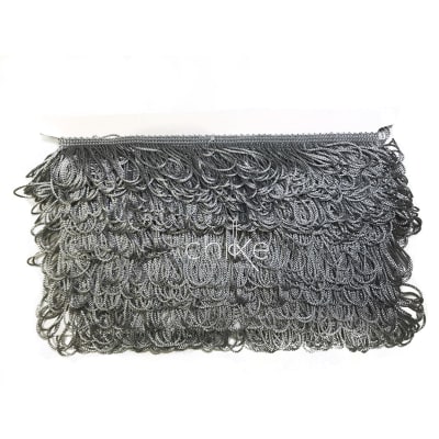 Flecos 4CM PLOMO PLATA (10 Mts)2