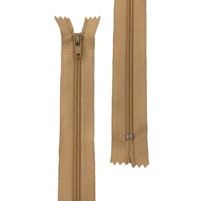 CIERRE NYLON #3 BEIGE - 45 CM/50 PCS1
