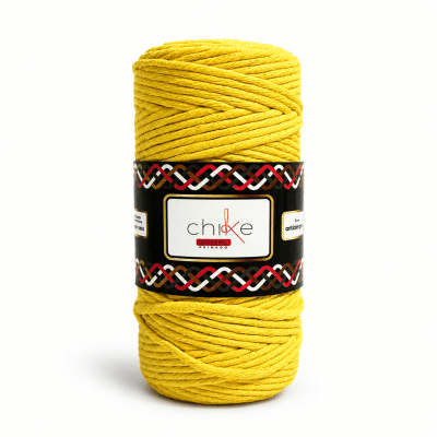 Macrame 3mm Peinado Amarillo 400gr1