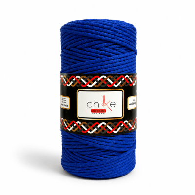 Macrame 3mm Peinado Azul Rey 400gr1