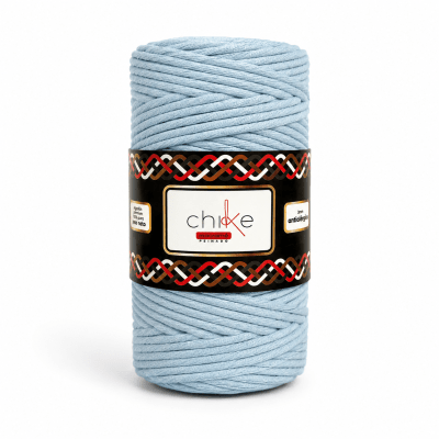 Macrame 3mm Peinado Celeste 400 gr1