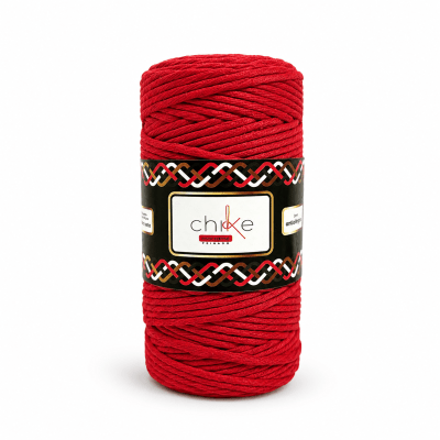 Macrame 3mm Peinado Rojo 400gr1