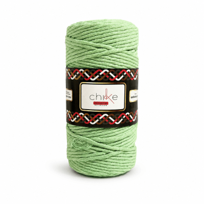 Macrame 3mm Peinado Verde Agua 400gr1