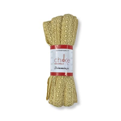 Pasamaneria Coco Crema 15mm 10yardas 2