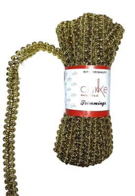 Pasamanería Metalizado trenza Oro 15mm1