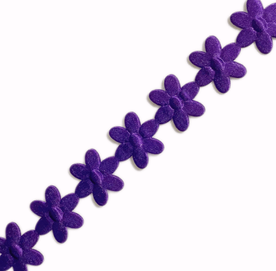 Flor Pétalos Morado 20mm,10yds1