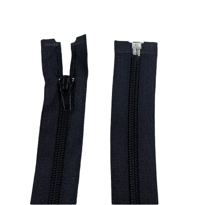 CIERRE NYLON #5 NEGRO 45 CM/25 PCS1