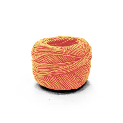 Perlé Ovillo 100% Algodón A-1023 NARANJA CLARO (10 UND)1